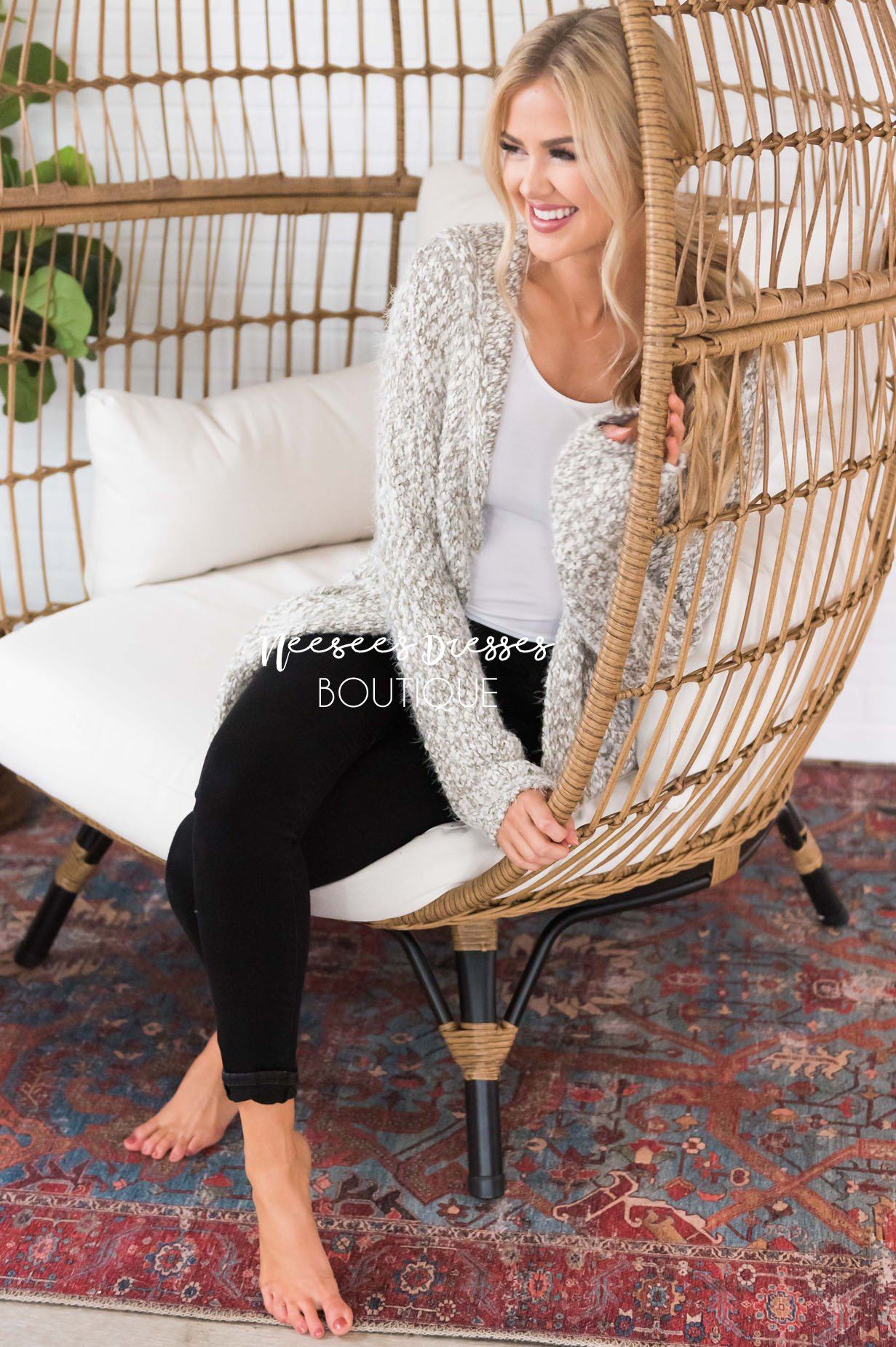 Peace On Earth Cardigan Sweater Tops vendor-unknown 