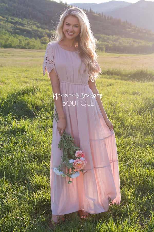 Blush Pink Modest Dress | Best and Affordable Modest Boutique | Cute ...