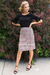 Sweet Obsession Leopard Skirt Modest Dresses vendor-unknown