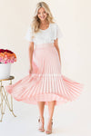 Hello Shimmer Pleat Skirt Modest Dresses vendor-unknown