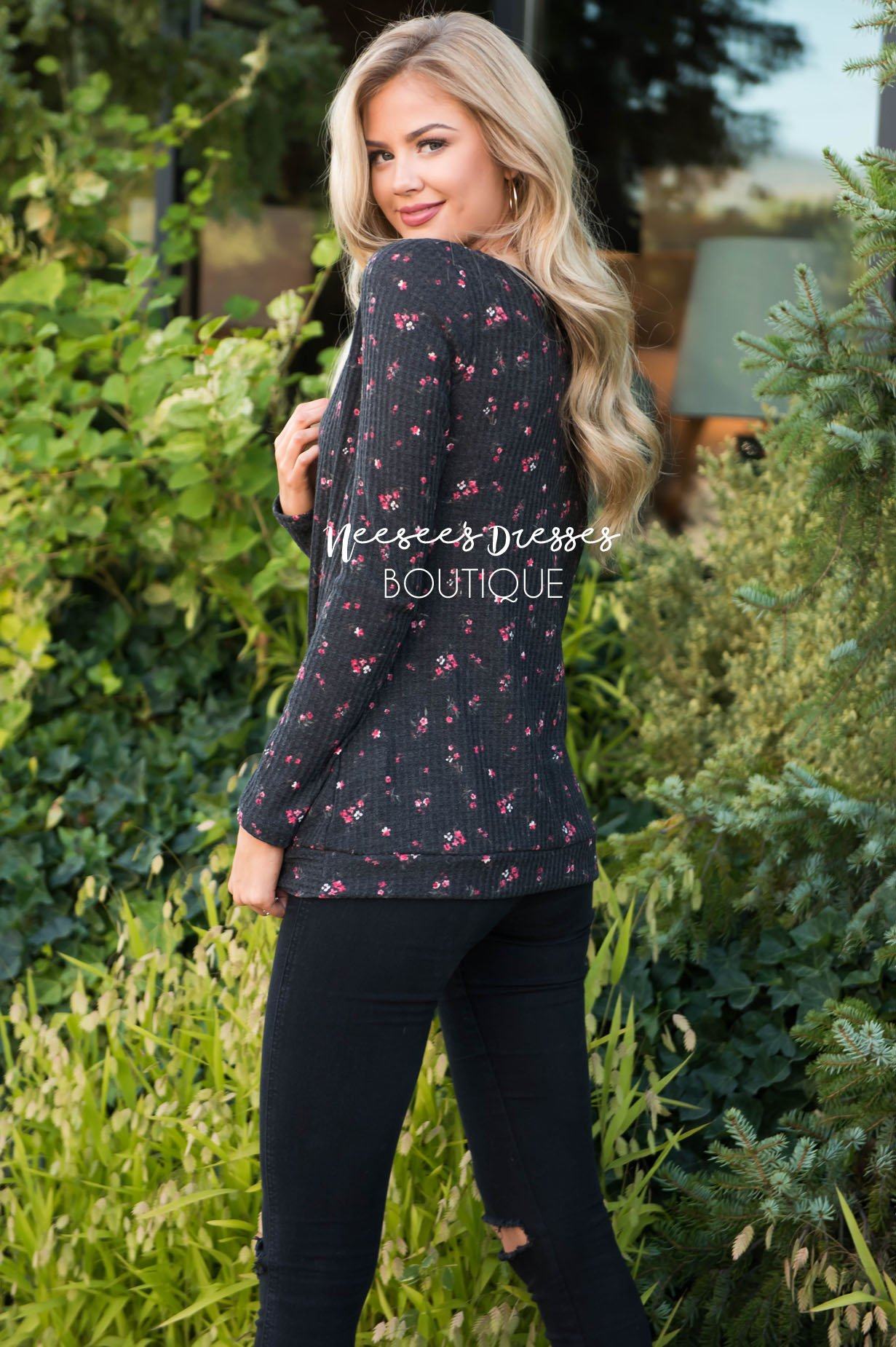 Pink Poppy Thermal top Modest Dresses vendor-unknown 