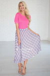 Weekend Wishes Pleated Skirt Modest Dresses vendor-unknown