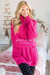 Blessed Heart Cable Knit Sweater Modest Dresses vendor-unknown