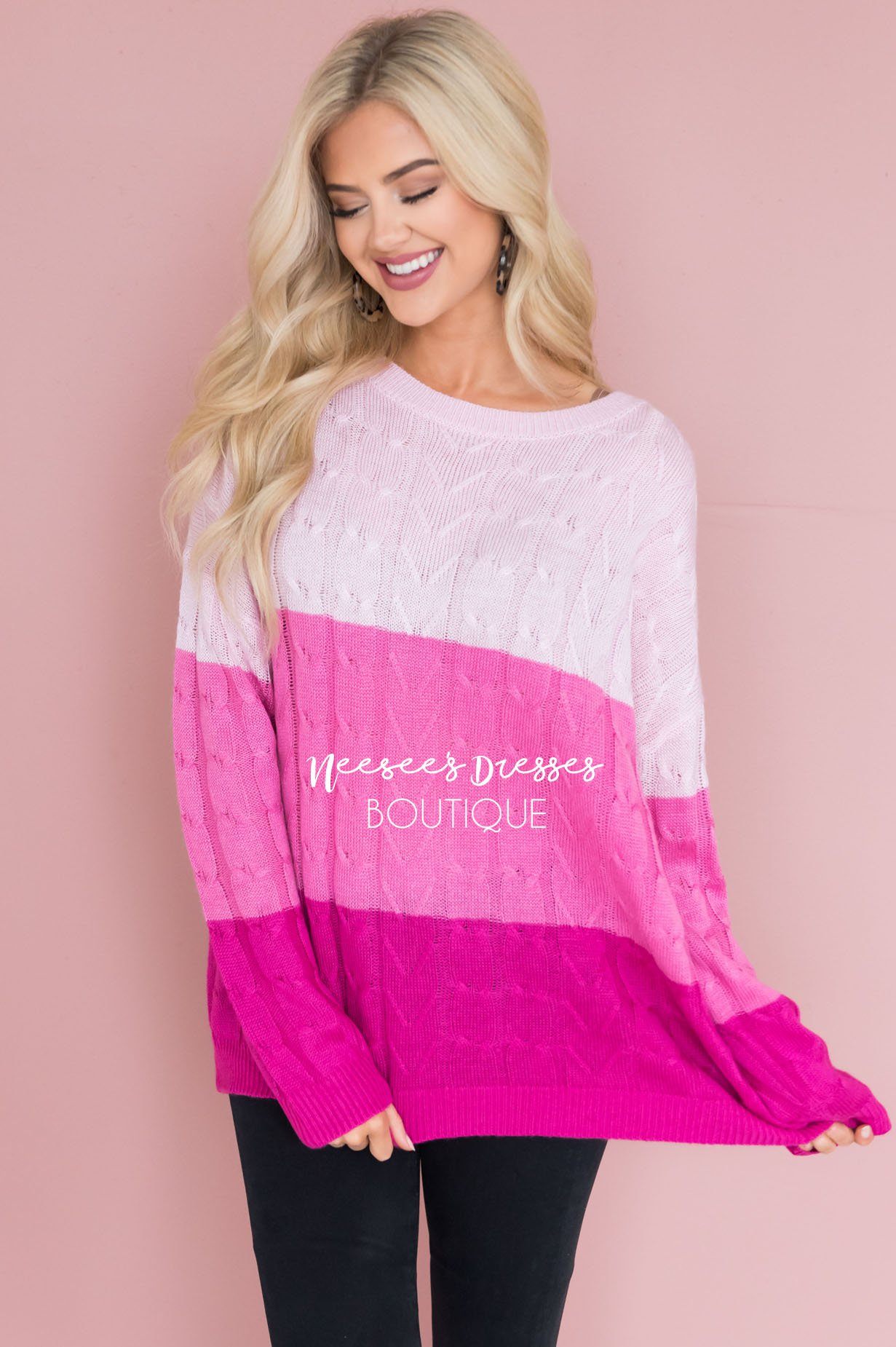 Heart Breaker Sweater Modest Dresses vendor-unknown 
