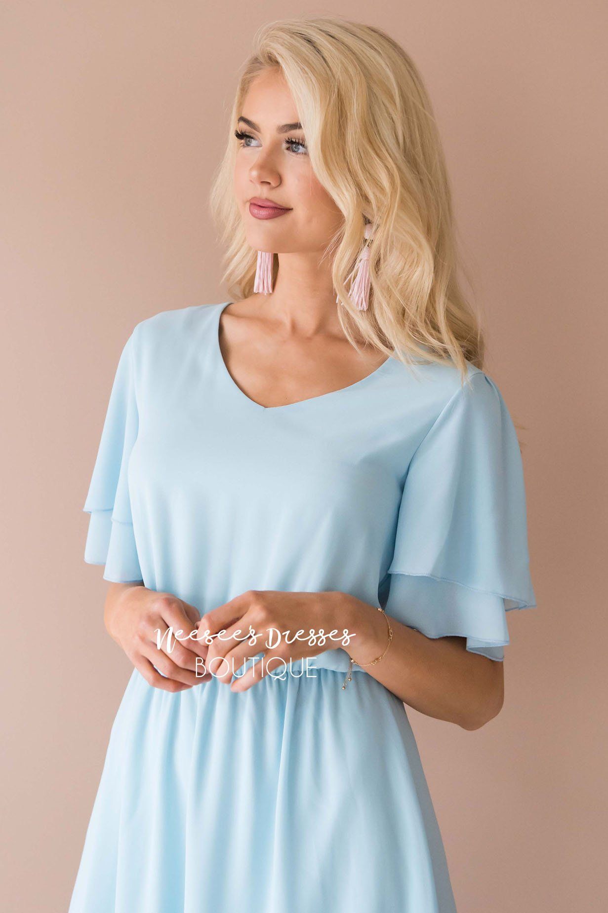 The Claire Chiffon Dress Modest Dresses vendor-unknown 