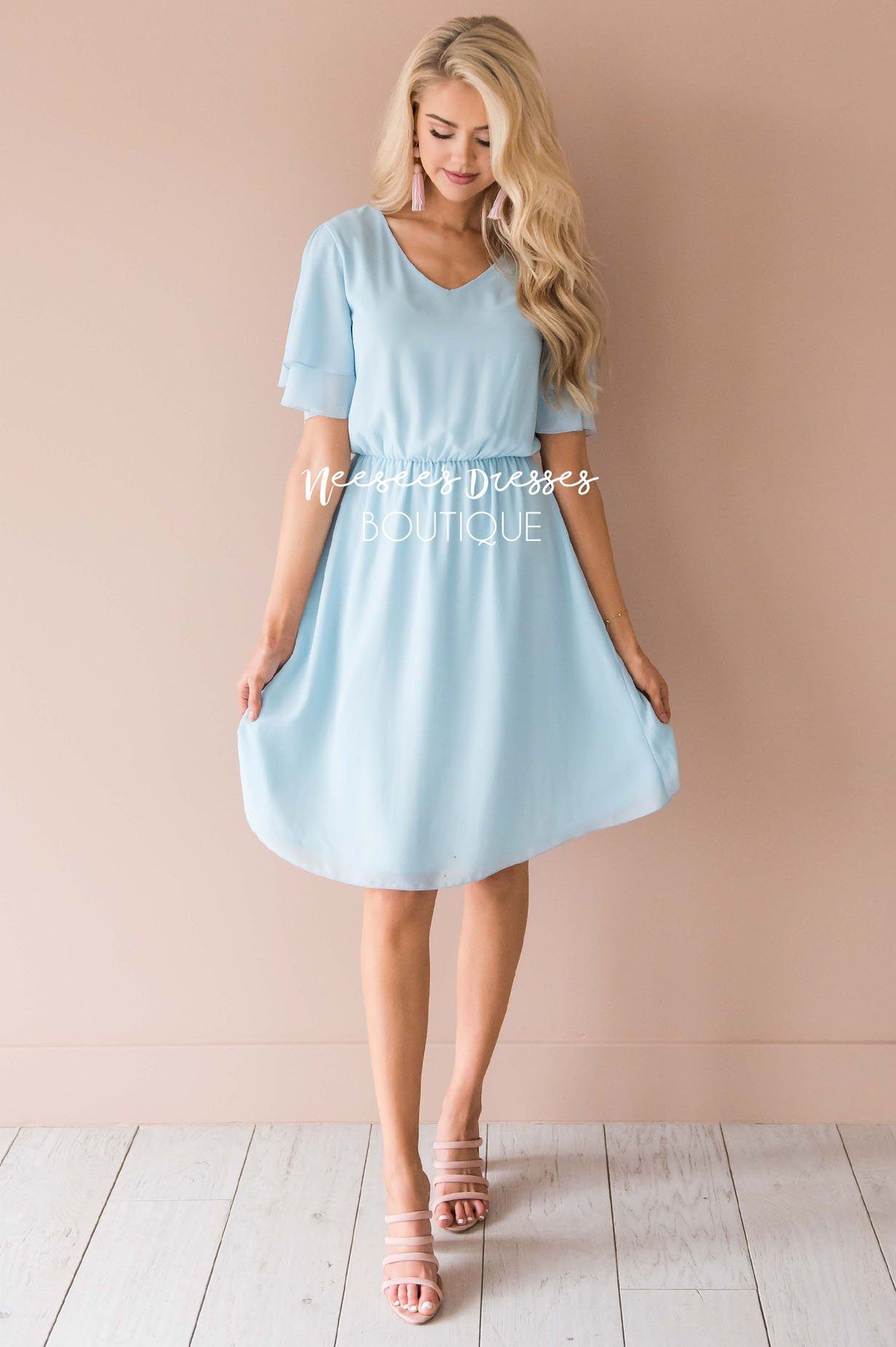 The Claire Chiffon Dress Modest Dresses vendor-unknown 