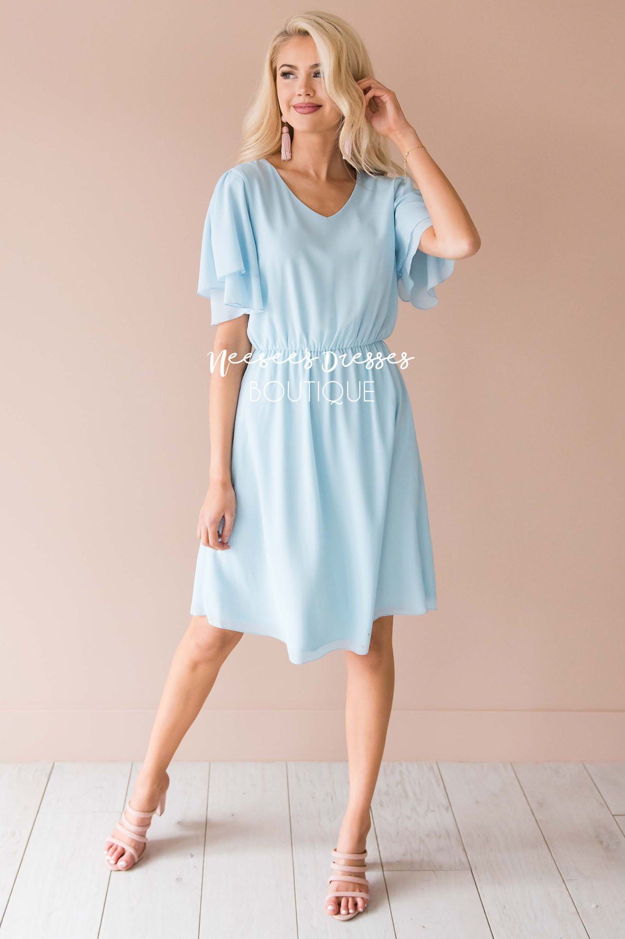 The Claire Chiffon Dress Modest Dresses vendor-unknown 