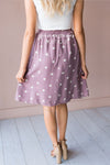 Classic Polka Dots Modest Skirt Skirts vendor-unknown