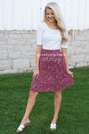 American Dreamer Paisley Print Skirt Modest Dresses vendor-unknown