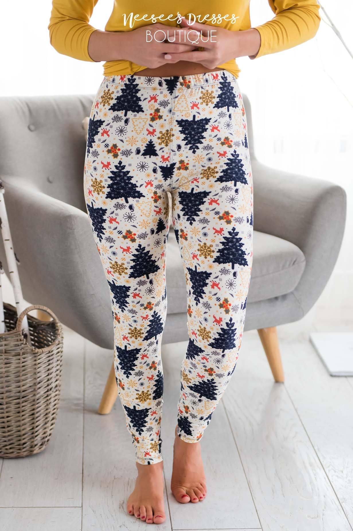 Rockin' Around the Tree Christmas Leggings Accessories & Shoes vendor-unknown 