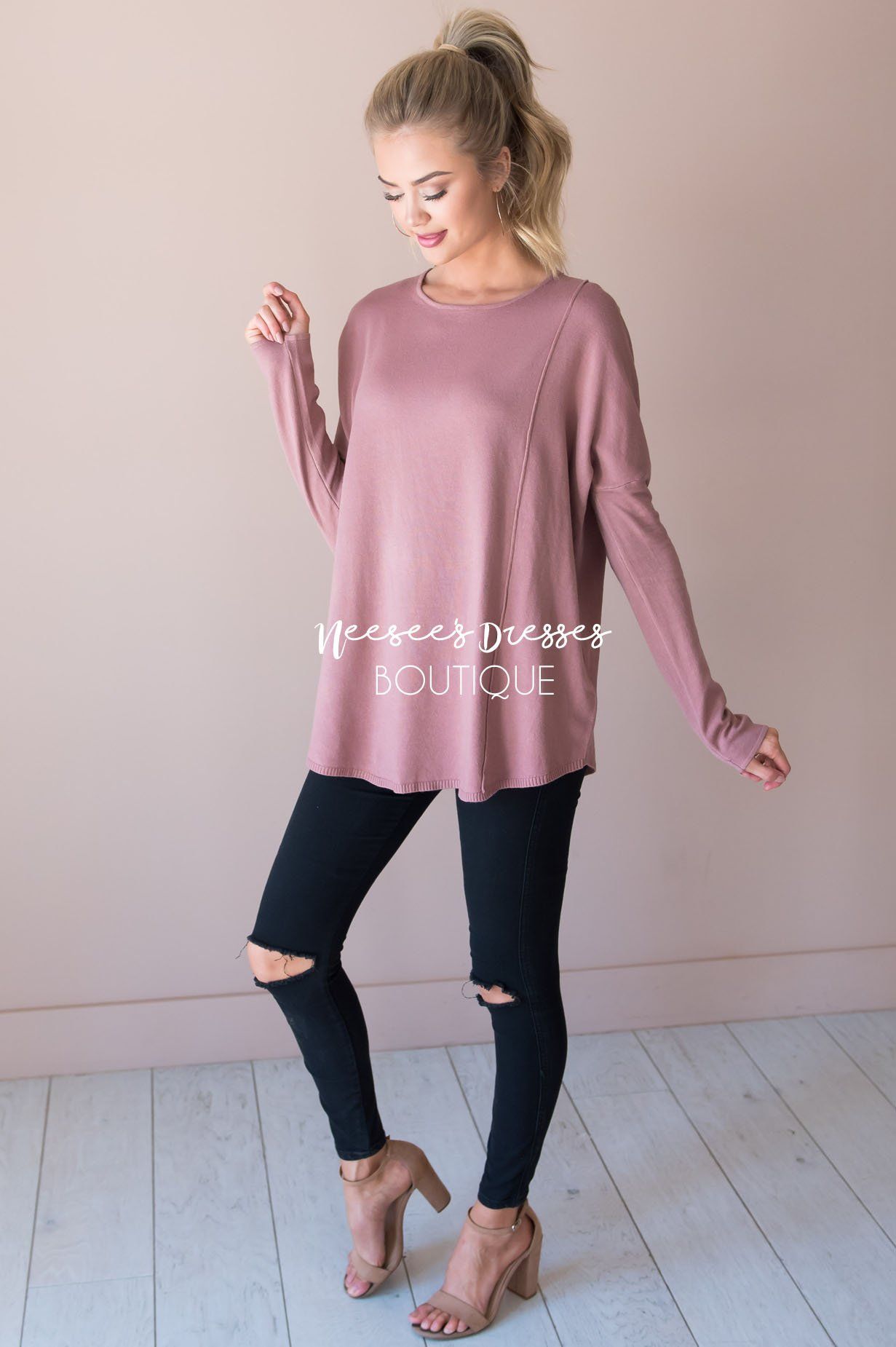 I've Fallen For You Sweater Modest Dresses vendor-unknown 