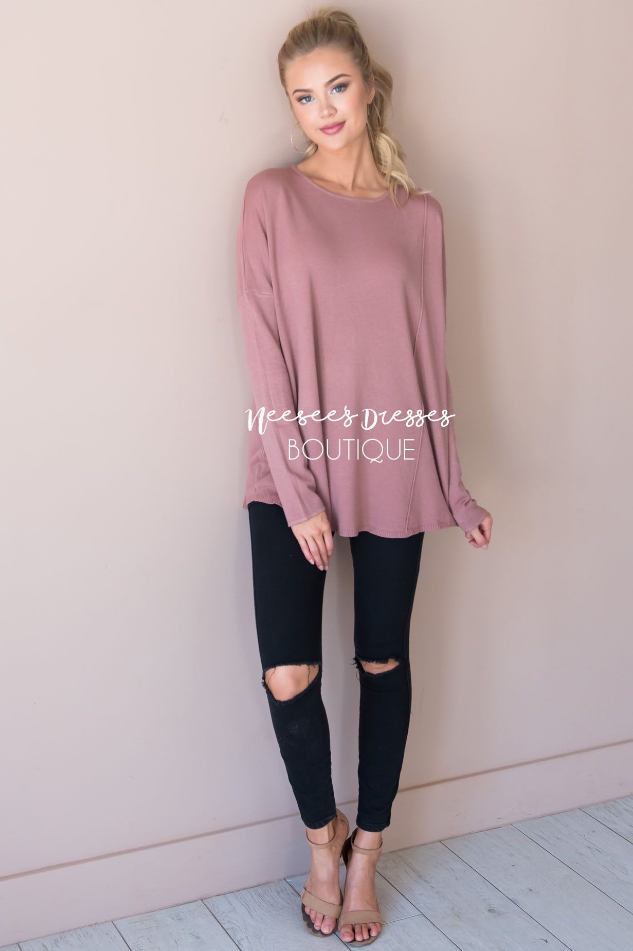 I've Fallen For You Sweater Modest Dresses vendor-unknown 