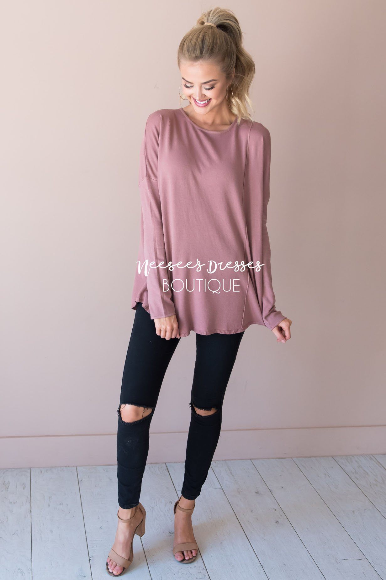 I've Fallen For You Sweater Modest Dresses vendor-unknown 