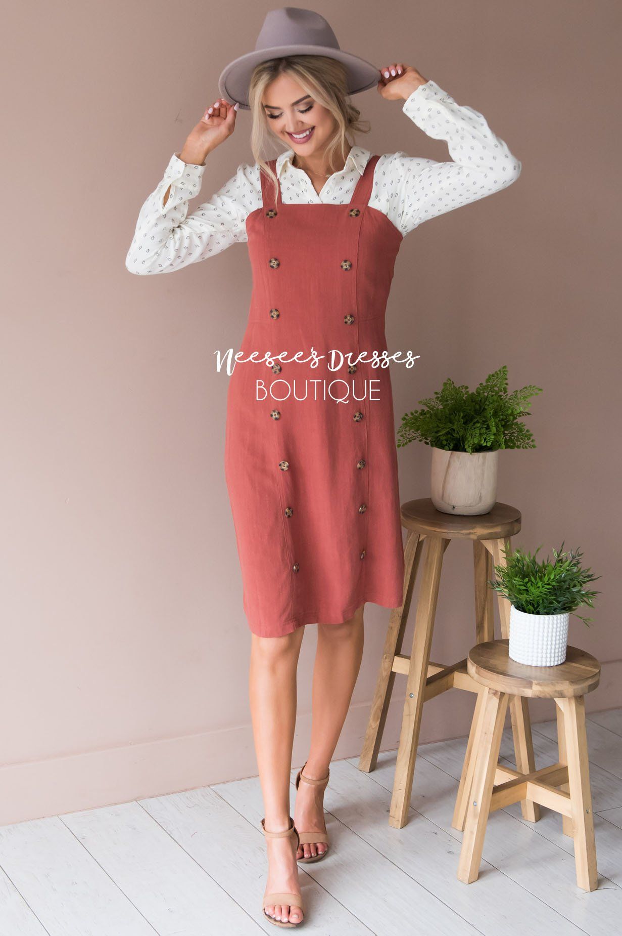 The Junie Overall Dress Tops vendor-unknown 