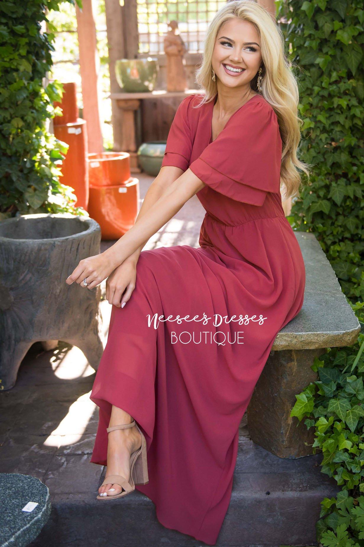 The Chloe Chiffon Maxi Dress Modest Dresses vendor-unknown 