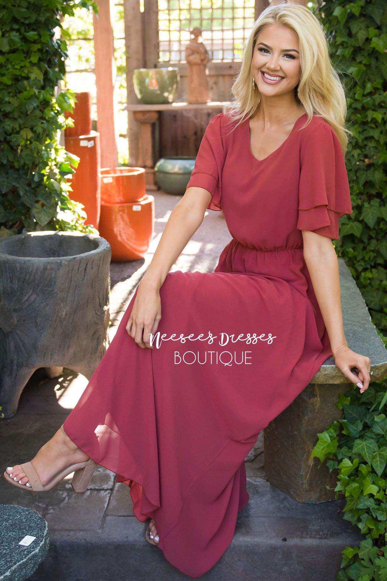 The Chloe Chiffon Maxi Dress Modest Dresses vendor-unknown 