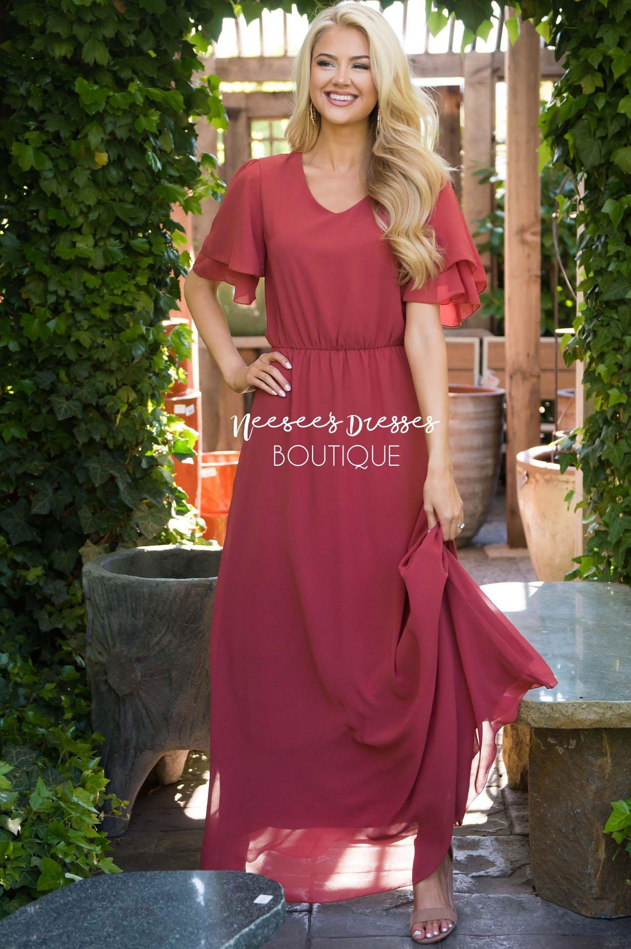 The Chloe Chiffon Maxi Dress Modest Dresses vendor-unknown 