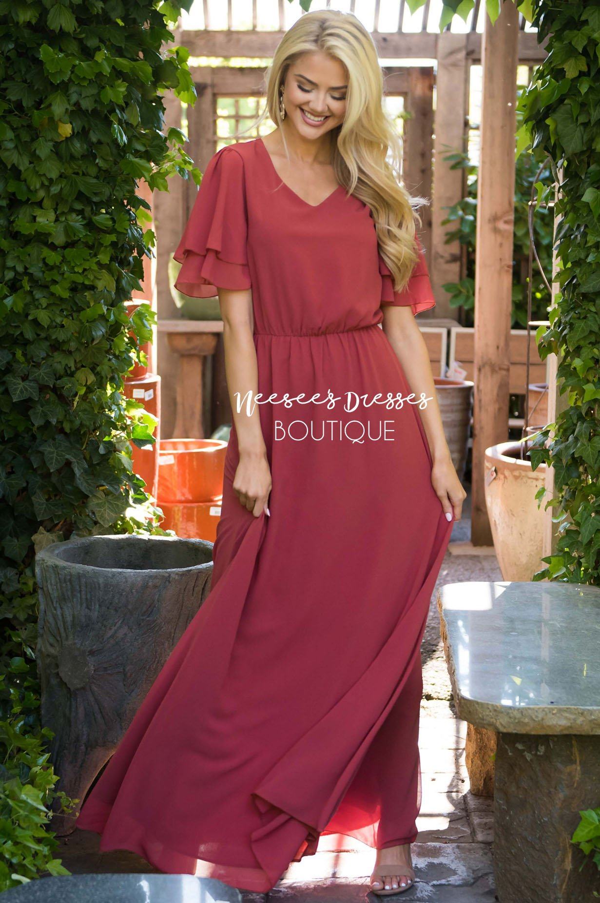 The Chloe Chiffon Maxi Dress Modest Dresses vendor-unknown 