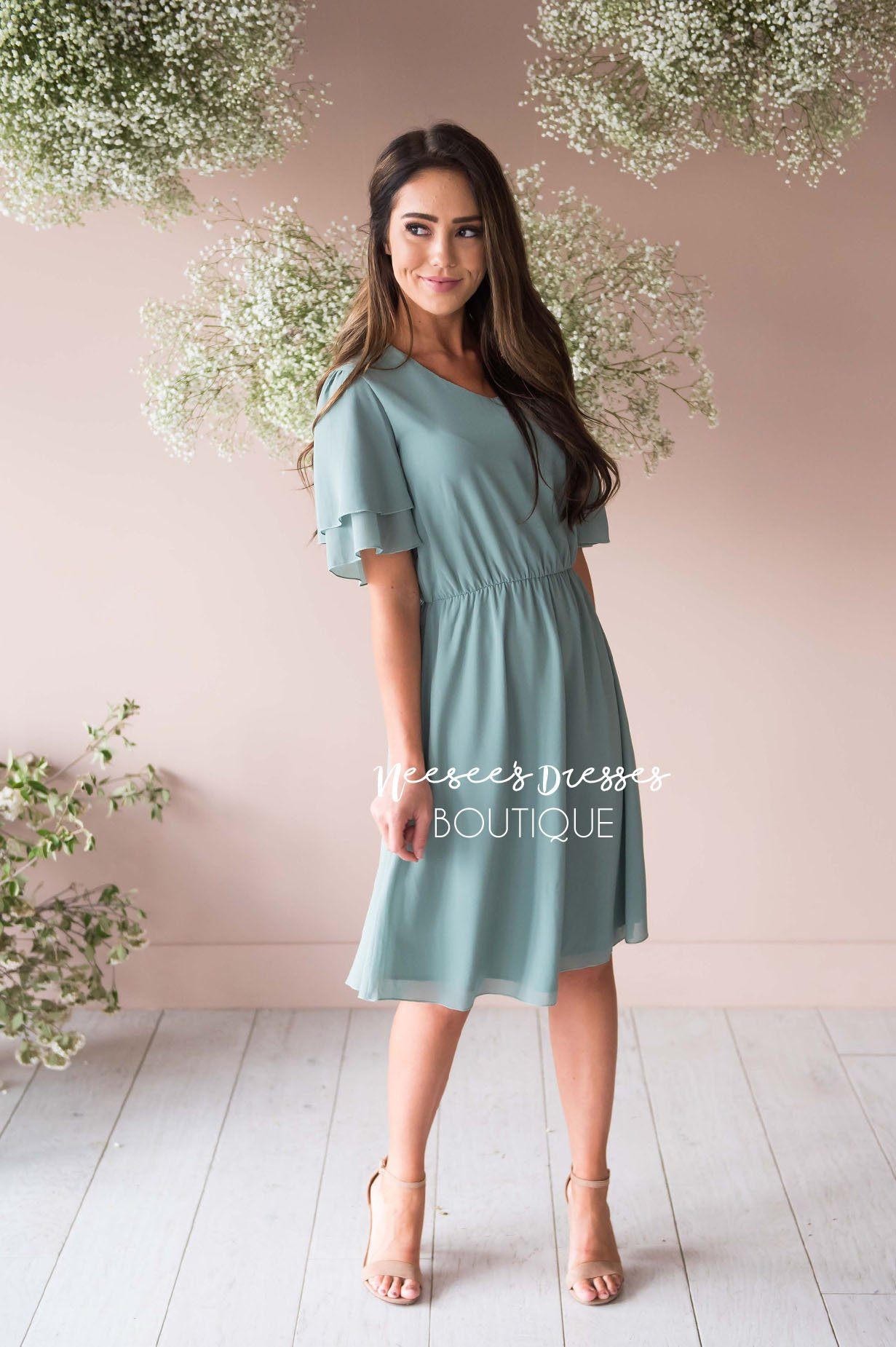 The Claire Chiffon Dress Modest Dresses vendor-unknown 