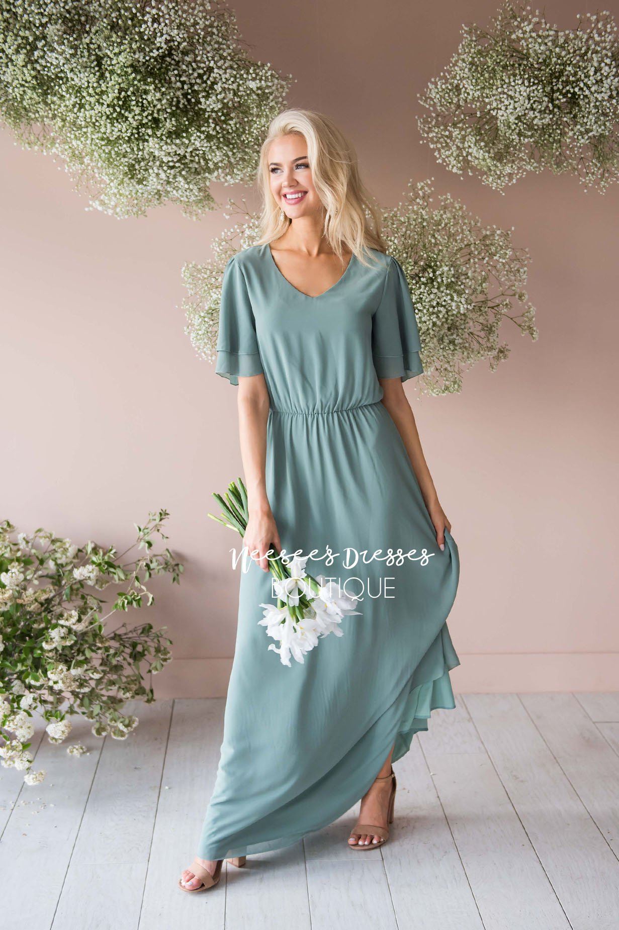 The Chloe Chiffon Maxi Dress Modest Dresses vendor-unknown 