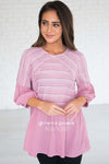 Time to Relax Peplum Top Modest Dresses vendor-unknown