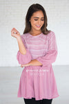 Time to Relax Peplum Top Modest Dresses vendor-unknown