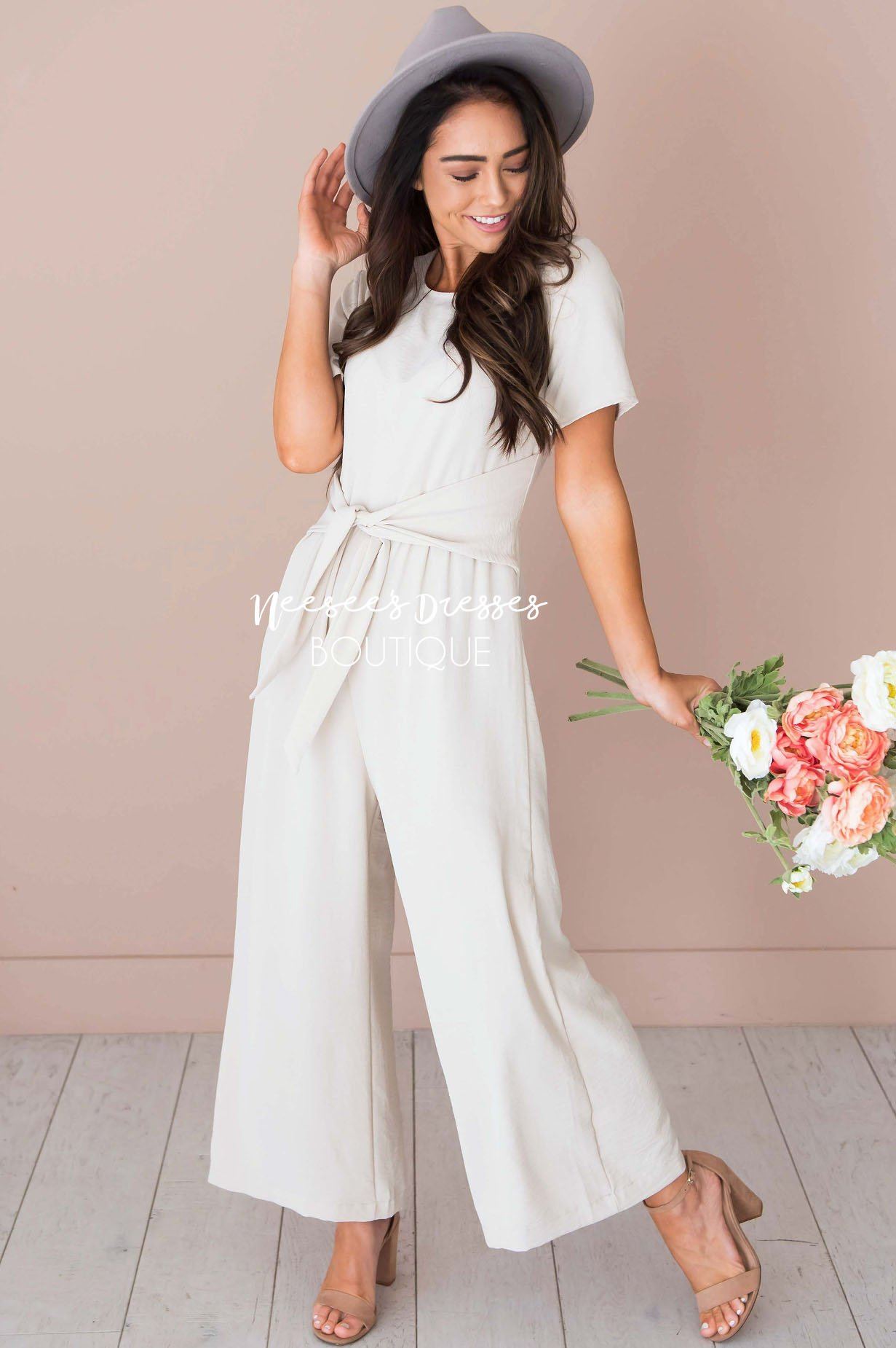 The Coralee Jumpsuit Modest Dresses vendor-unknown 