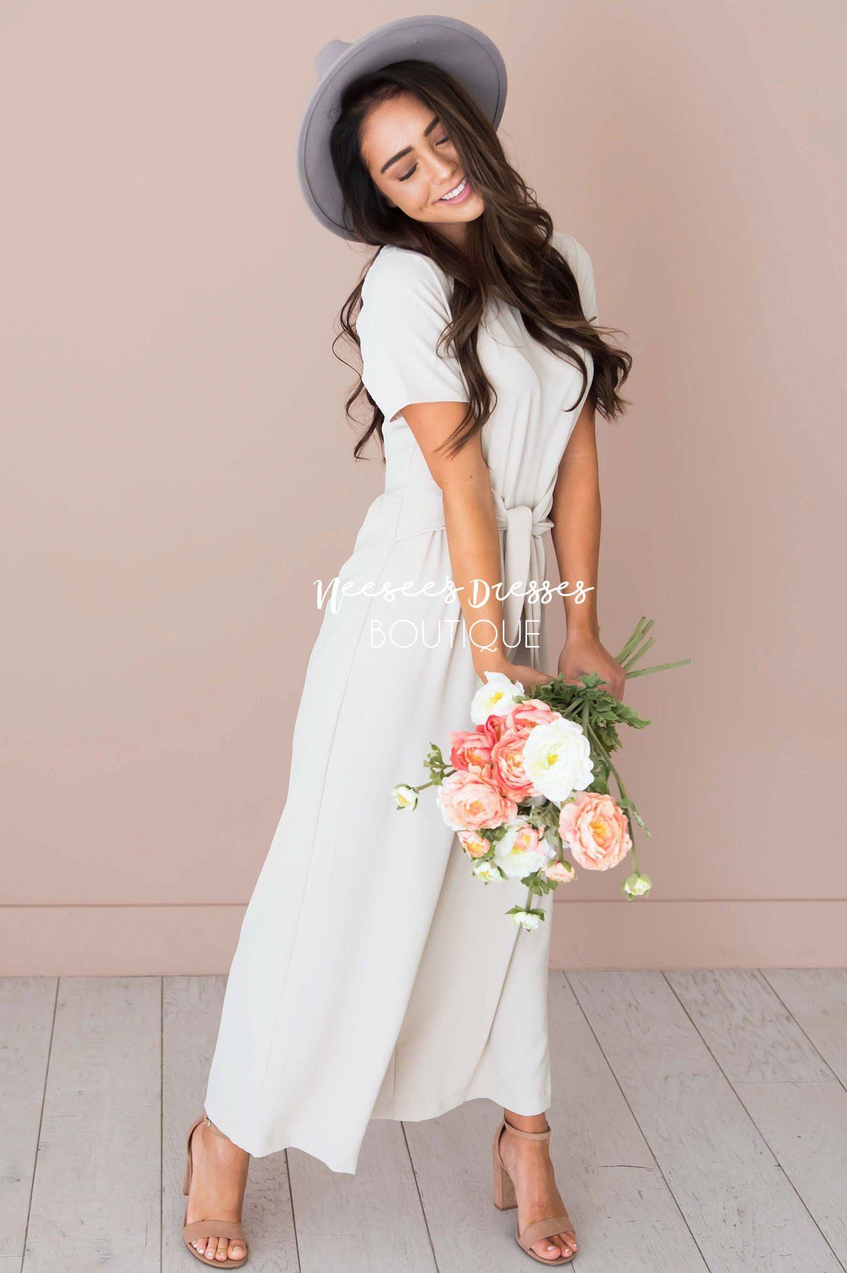 The Coralee Jumpsuit Modest Dresses vendor-unknown 