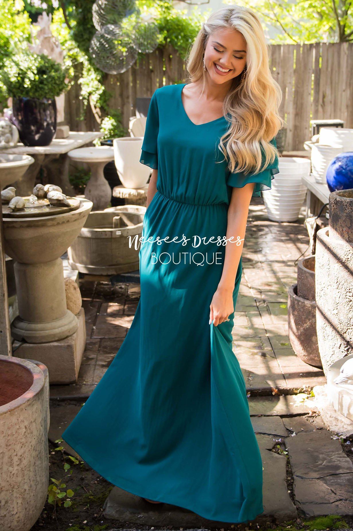The Chloe Chiffon Maxi Dress Modest Dresses vendor-unknown 