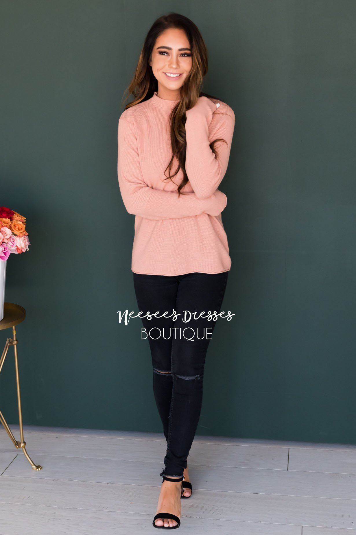 Dream On Knit Sweater Modest Dresses vendor-unknown 