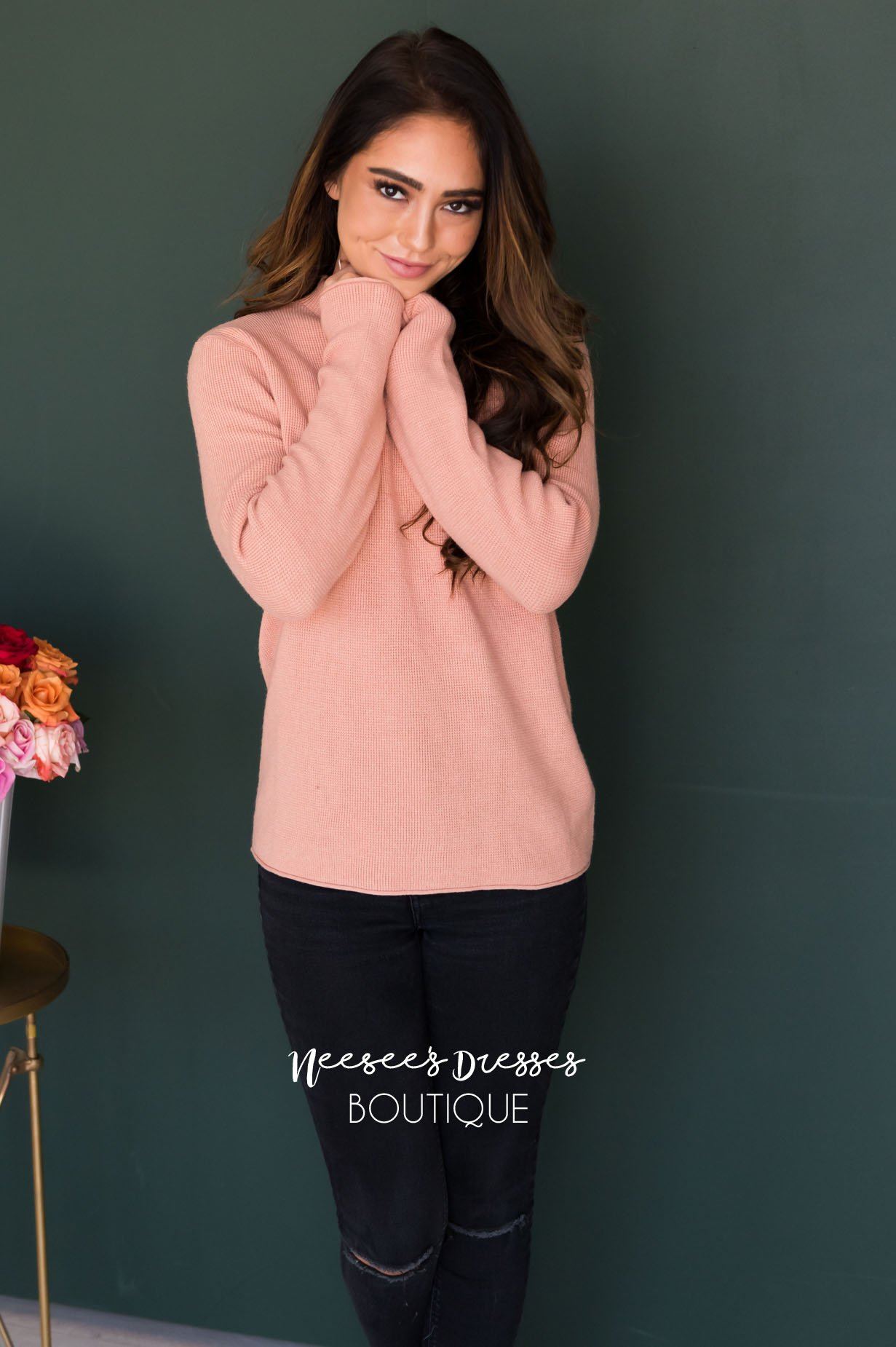 Dream On Knit Sweater Modest Dresses vendor-unknown 