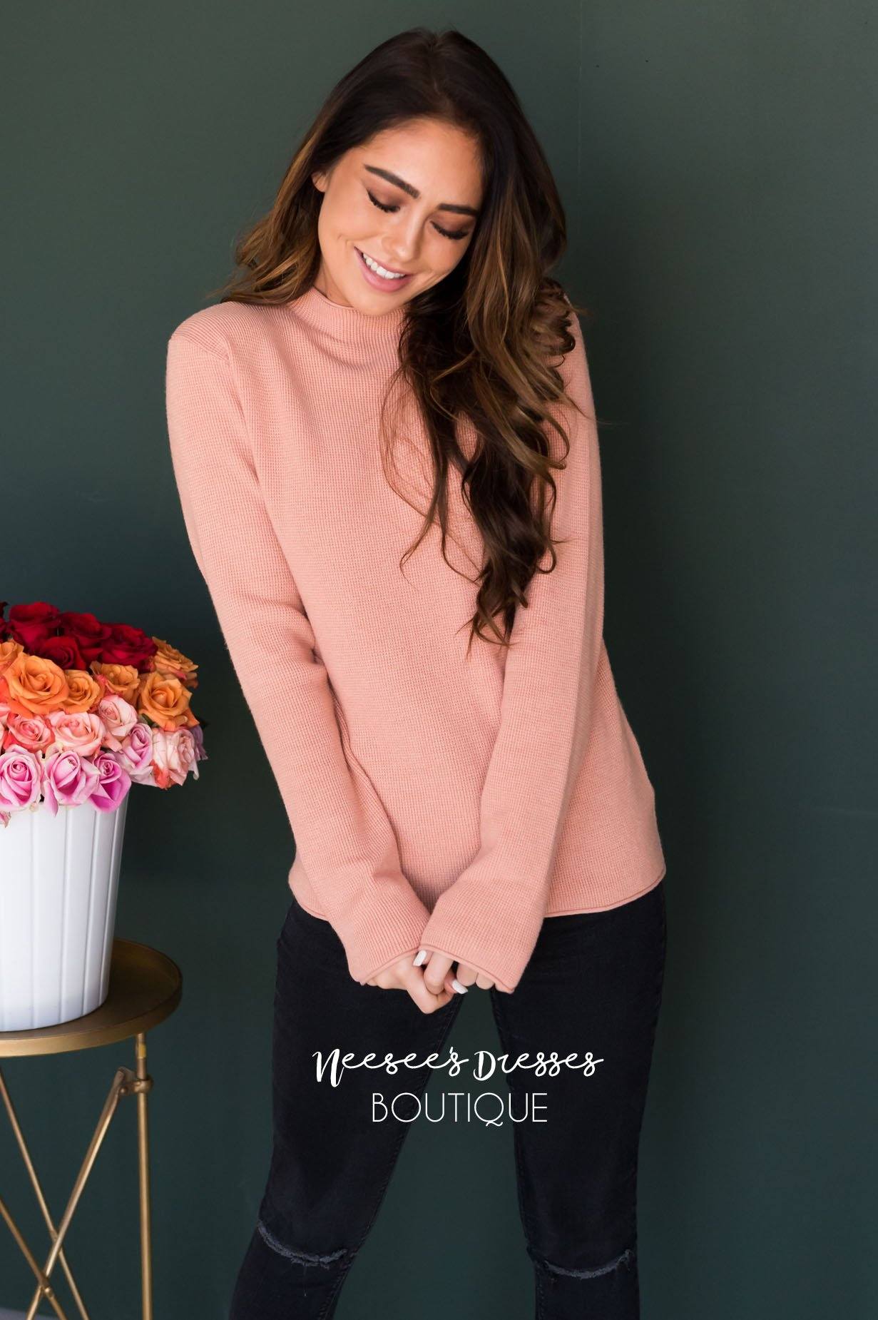 Dream On Knit Sweater Modest Dresses vendor-unknown 