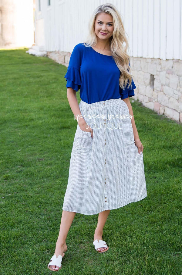 Polka Dot Modest Skirt | Best and Affordable Modest Boutique | Cute ...