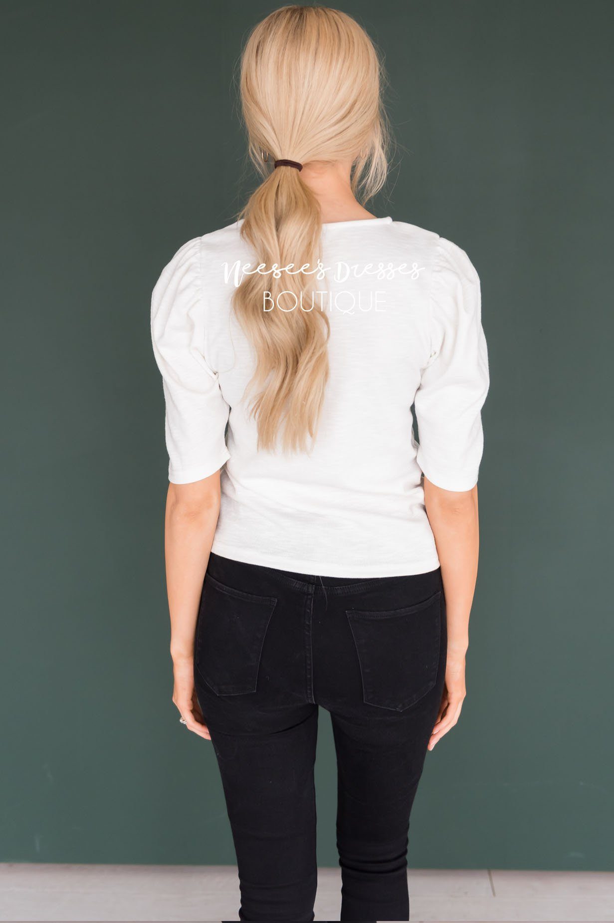 Meant to Be Puff Sleeve Top Tops vendor-unknown 