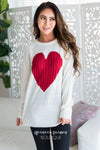 Heart Strings Sweater Modest Dresses vendor-unknown