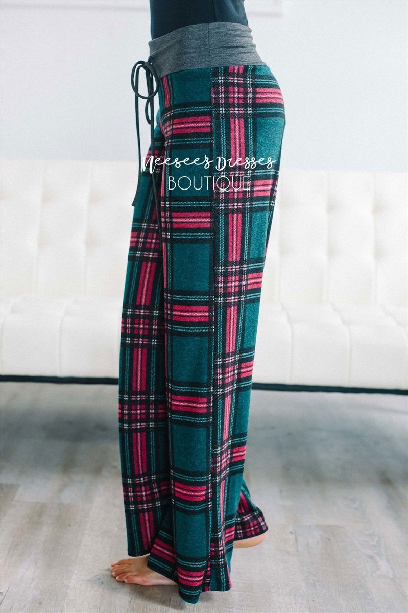 The Cutest Plaid Pajama Pants Accessories & Shoes vendor-unknown 