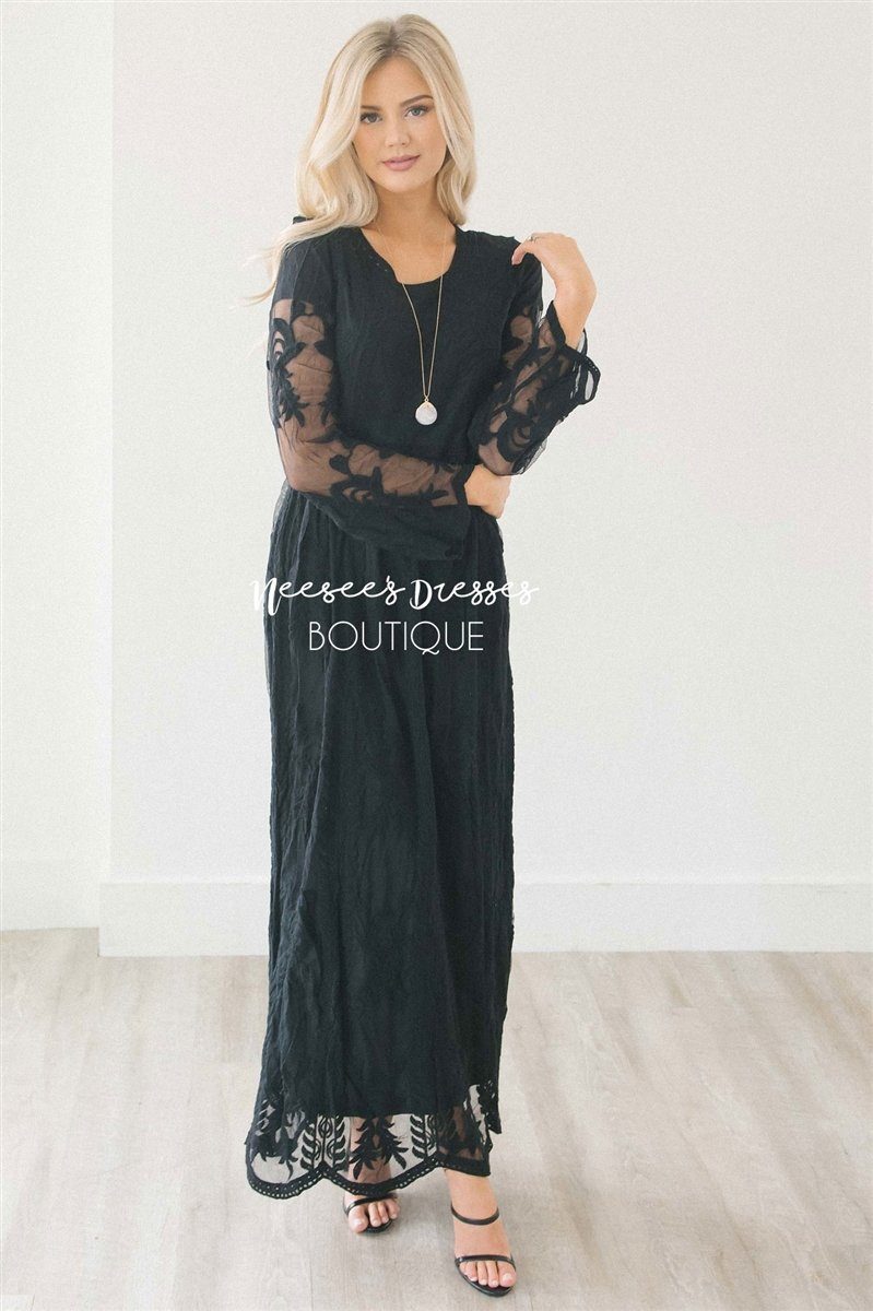 Day Dreamer Lace Full Length Dress Modest Dresses vendor-unknown 