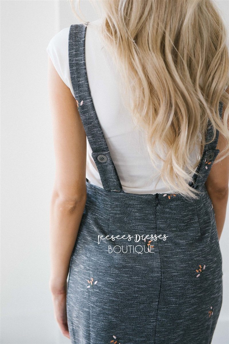 The Clementine Embroidered Overall Dress Modest Dresses vendor-unknown 