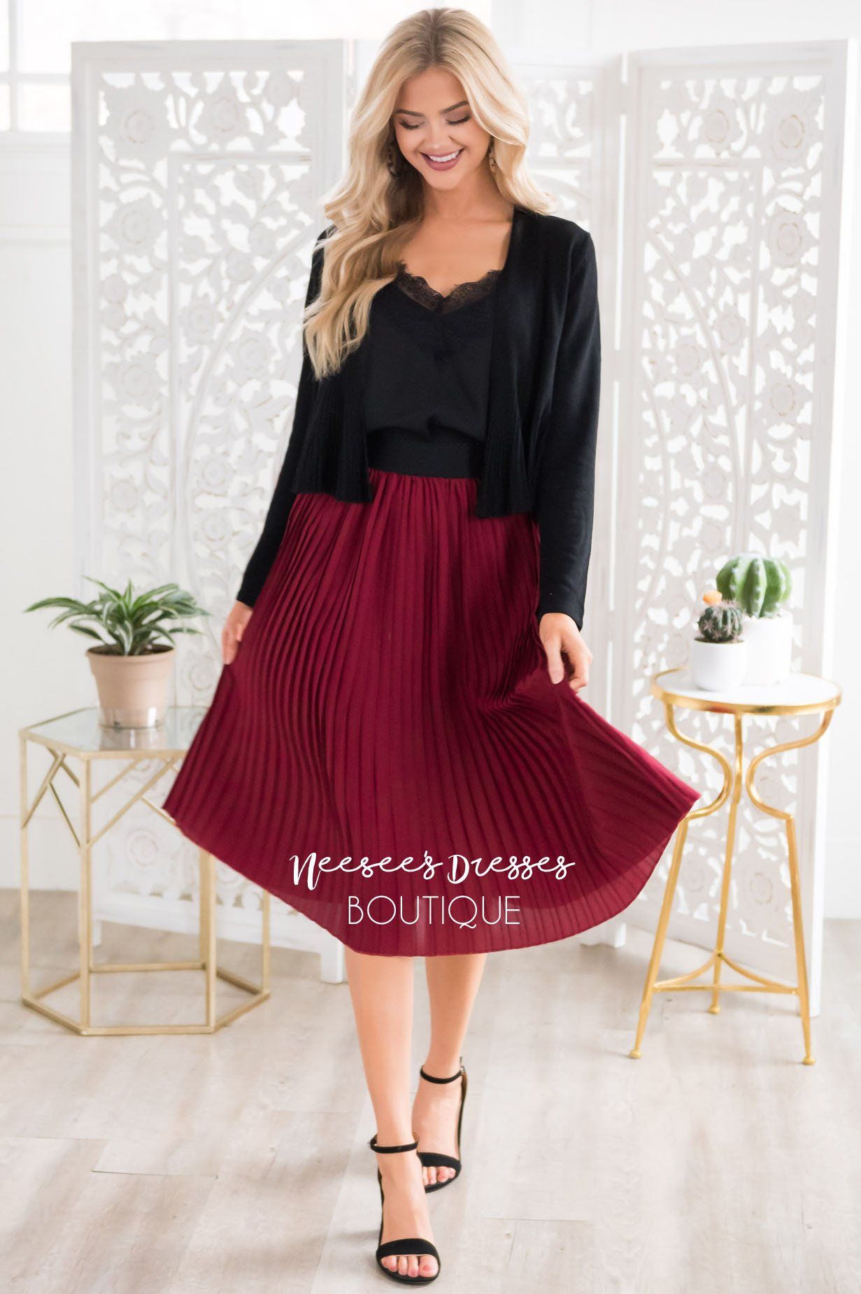 It's All About The Pleats Skirt Skirts vendor-unknown 