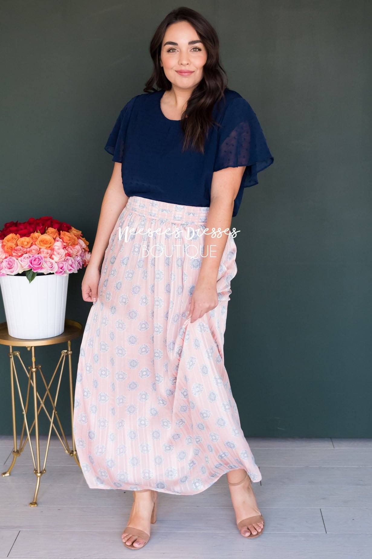 Always Loving Medallion Maxi Skirt Skirts vendor-unknown 