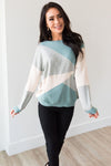 Got Your Back Geometric Block Sweater Tops vendor-unknown