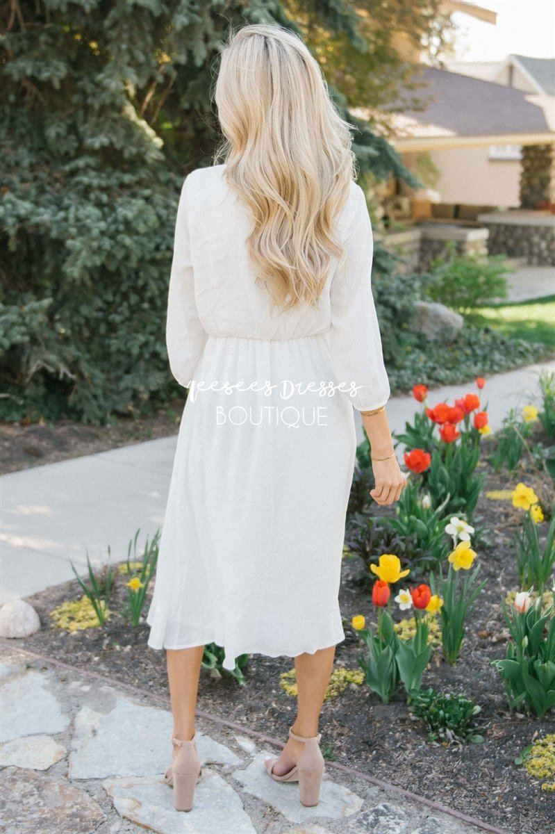The Aubrey - 3/4 Length Sleeves Modest Dresses vendor-unknown 