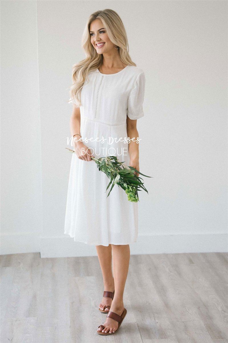 The Trisha Modest Dresses vendor-unknown S Ivory 