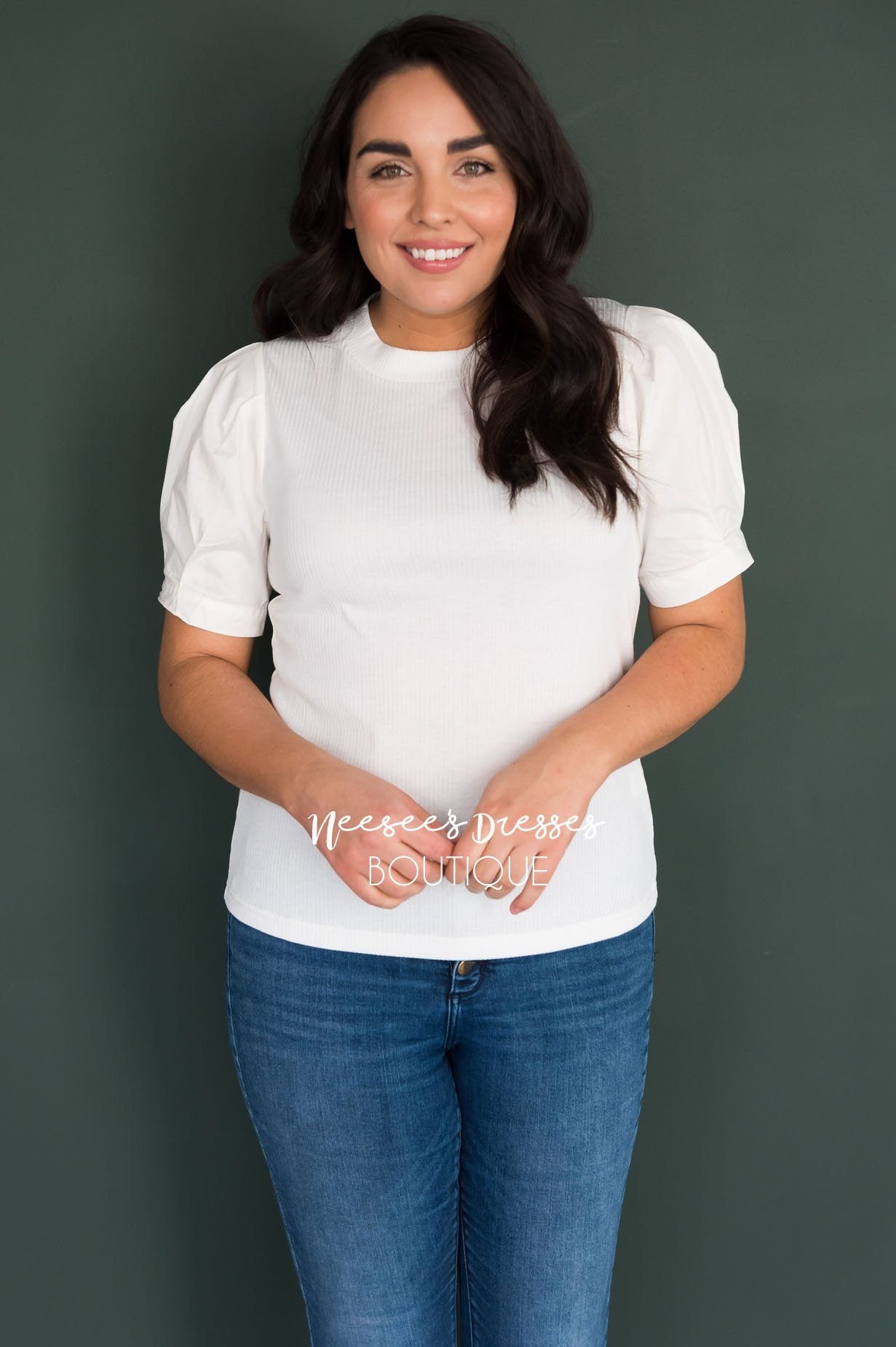 Back to Basics Modest Top Tops vendor-unknown 