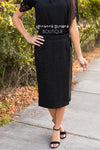 Charcoal Sweater Skirt Skirts vendor-unknown