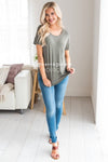 Basic Simple Comfy Tee Tops vendor-unknown