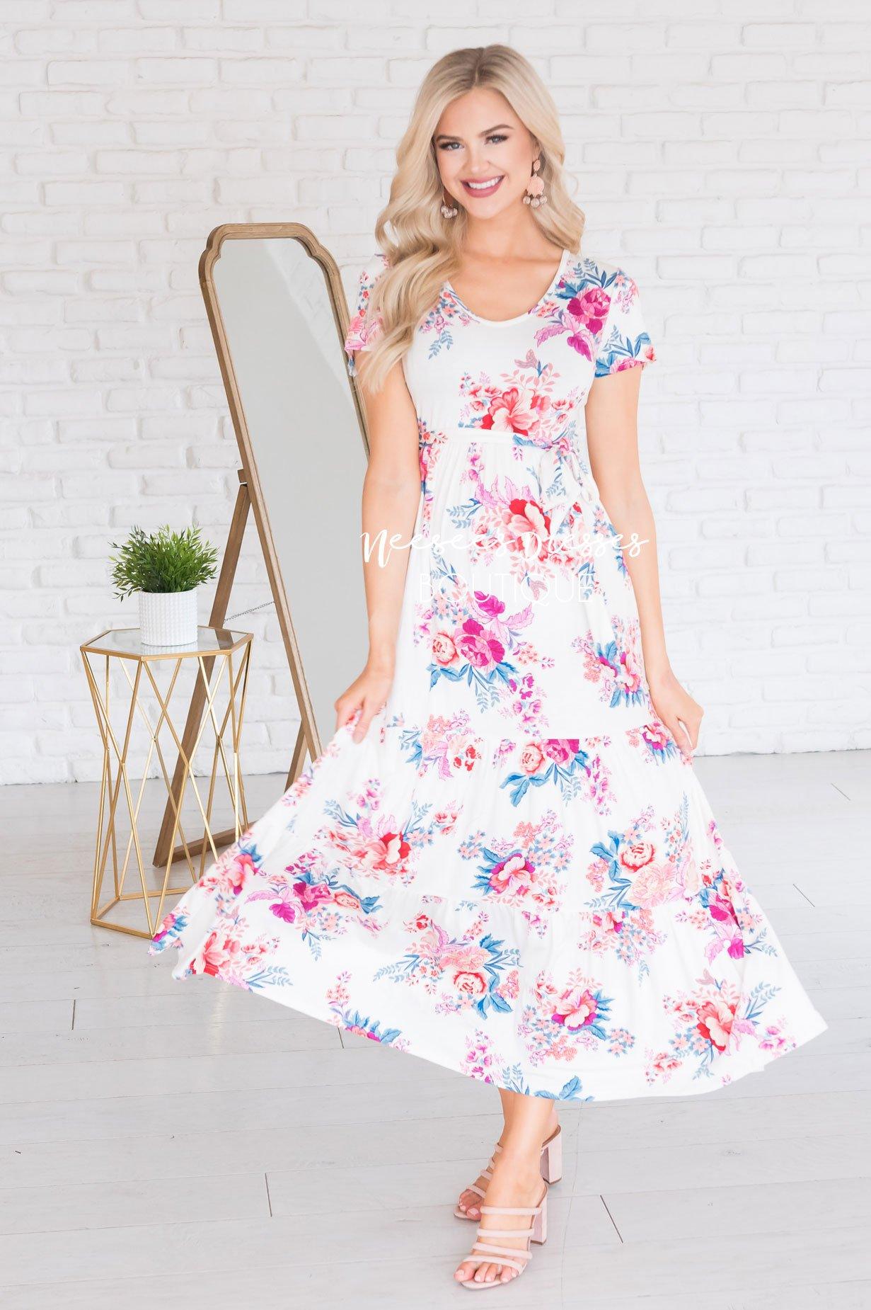 The Basil Modest Dresses vendor-unknown 