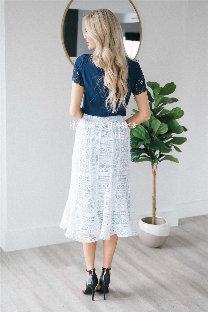 Graceful Mermaid Lace Skirt Skirts vendor-unknown 