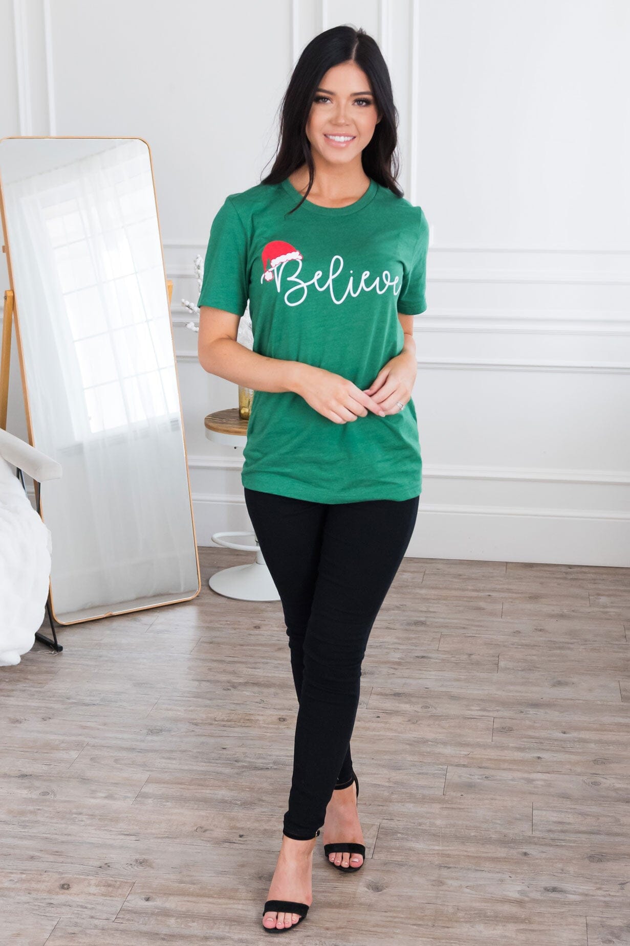 Believe Modest Graphic Tee Modest Dresses vendor-unknown 