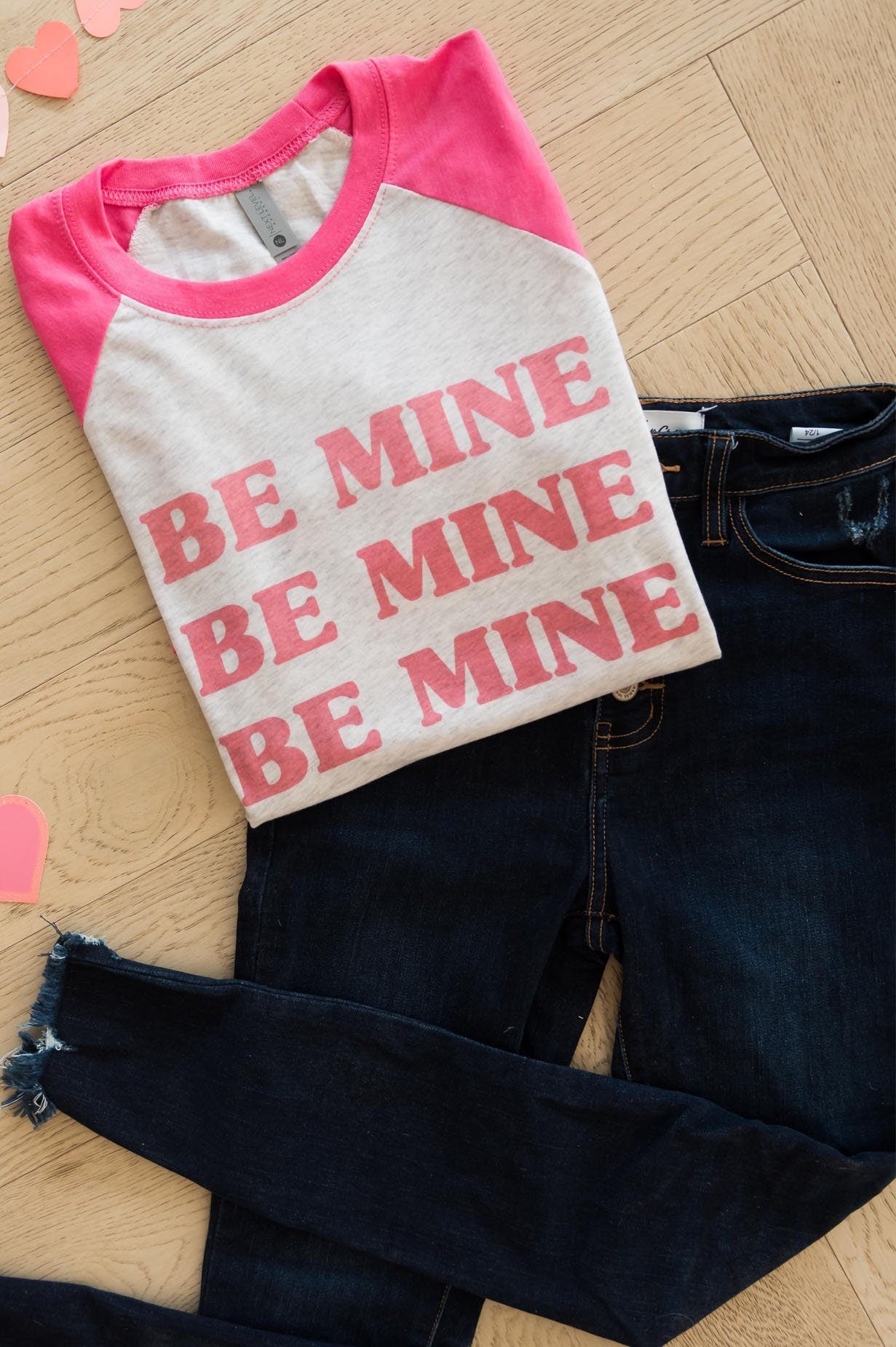 Be Mine Modest Baseball Tee Modest Dresses vendor-unknown 